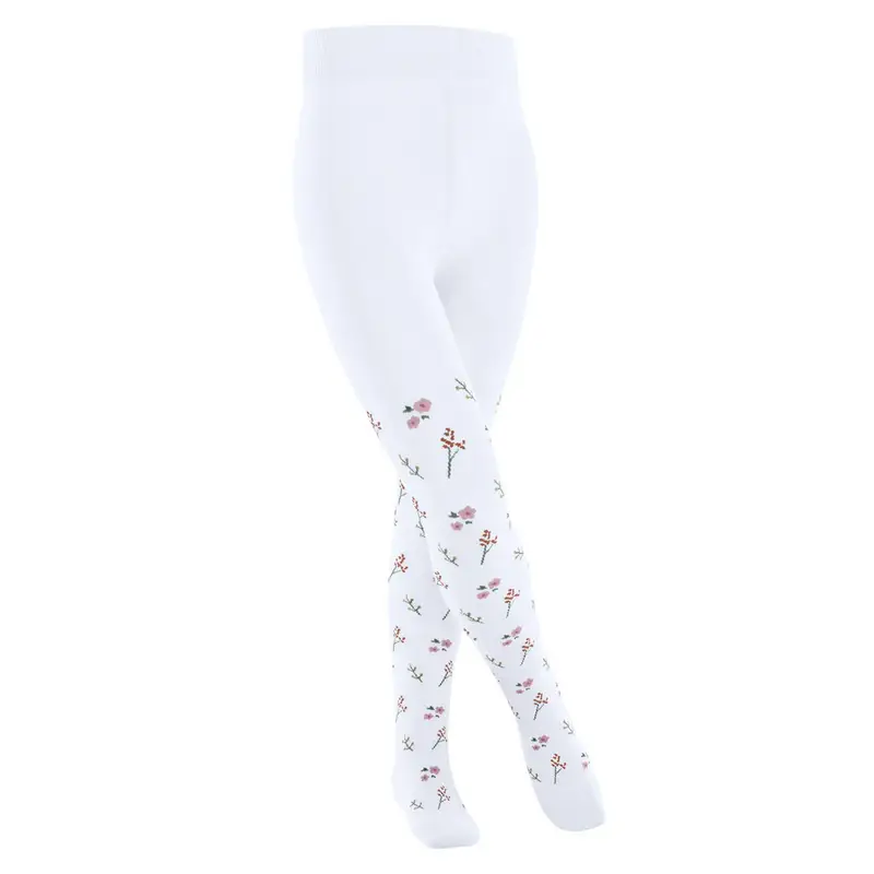 Little Flowers Bambino Collant Bianco