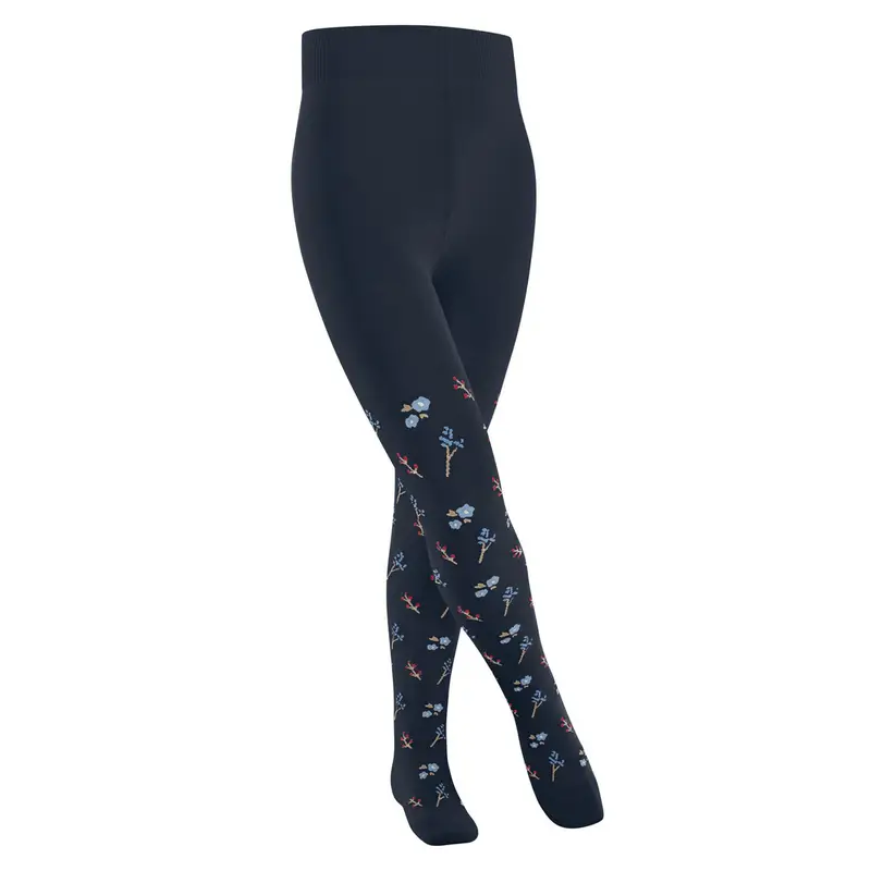 Little Flowers Bambino Collant Blu