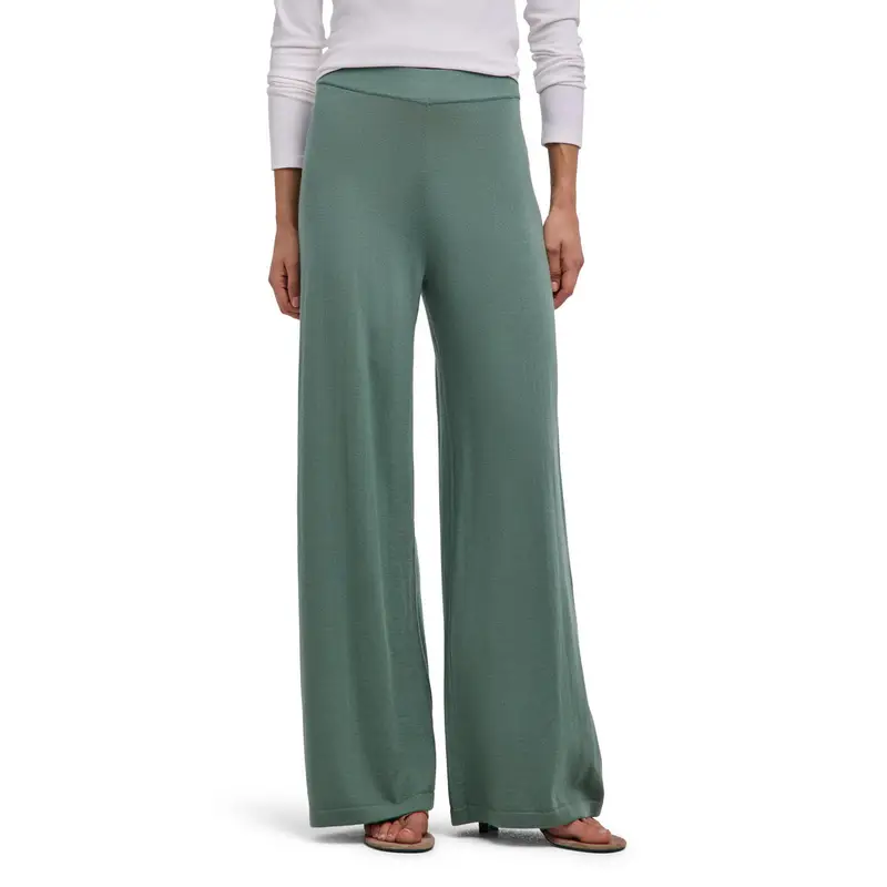 Merino Extrafine Donna Pantaloni Verde