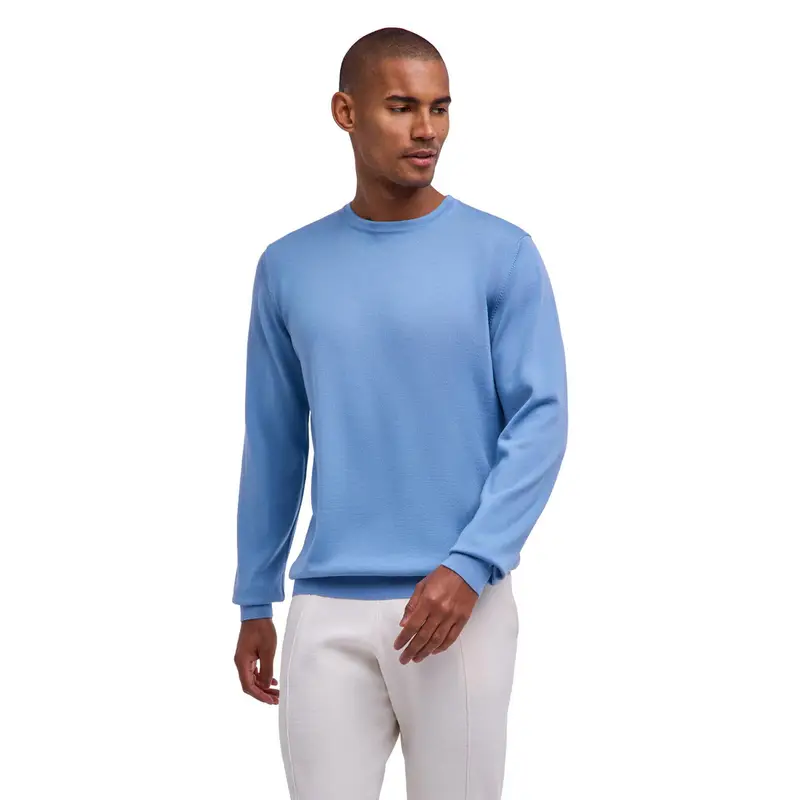 Merino Extrafine Uomo Pullover Blu