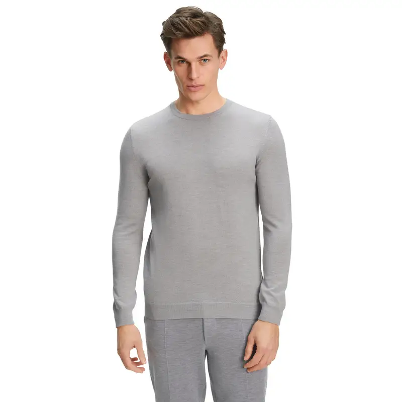 Merino Extrafine Uomo Pullover Grigio
