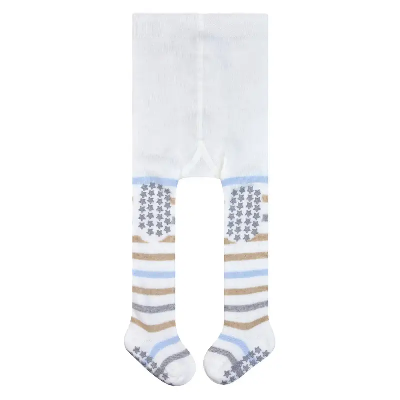 Multi Stripe Neonato Collant Bianco