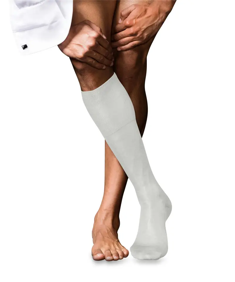 No. 4 Pure Silk Uomo Gambaletti Bianco