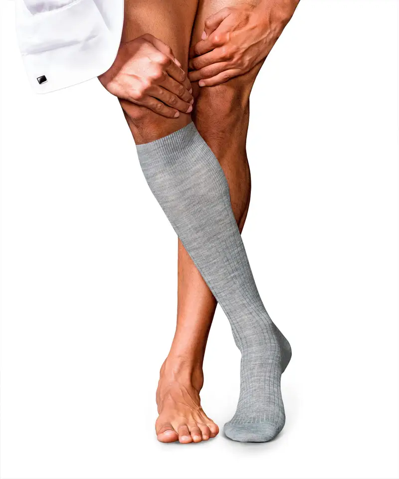 No. 7 Finest Merino Uomo Gambaletti Grigio