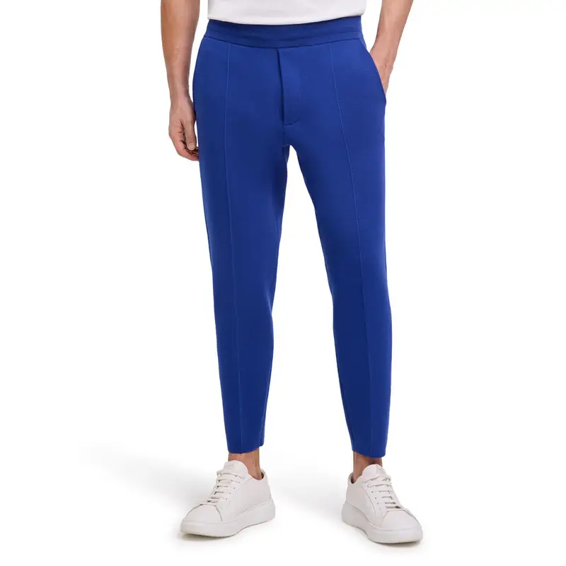 Premium Merino Wool Uomo Pantaloni Blu