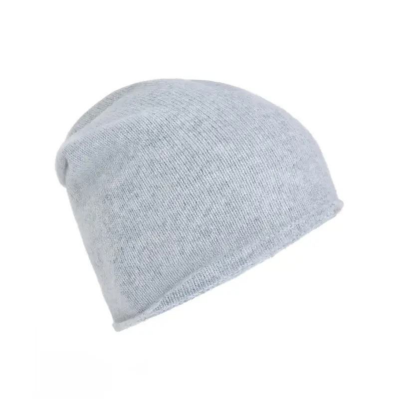 Pure Cashmere Unisex Cuffia Grigio