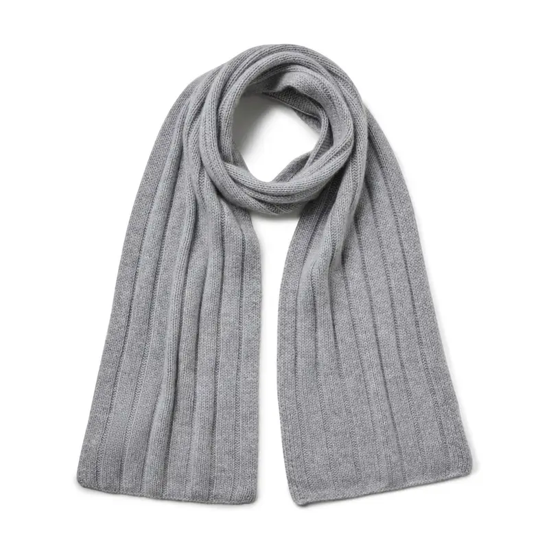 Pure Cashmere Unisex Sciarpa Grigio