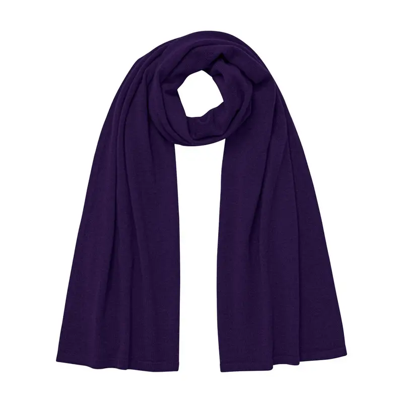 Pure Cashmere Unisex Sciarpa Viola