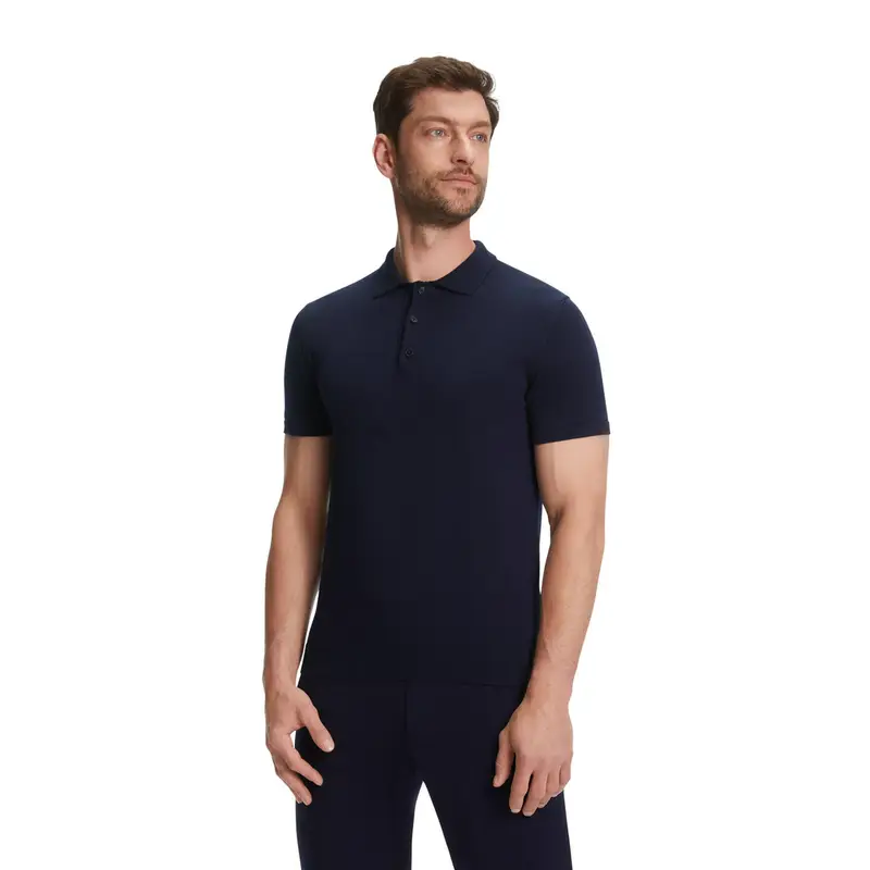 Pure Cotton Uomo Polo shirt Blu