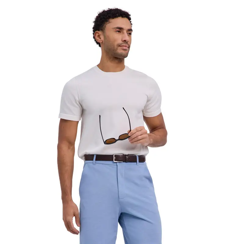 Pure Cotton Uomo T-Shirt Bianco