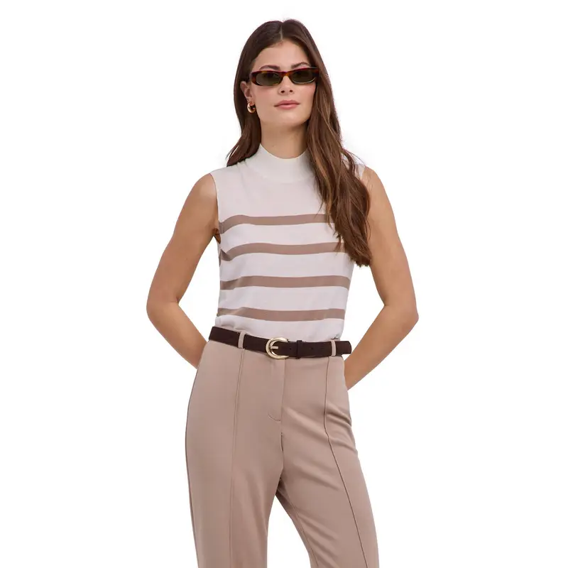 Pure Merino Wool Donna Gilet Beige