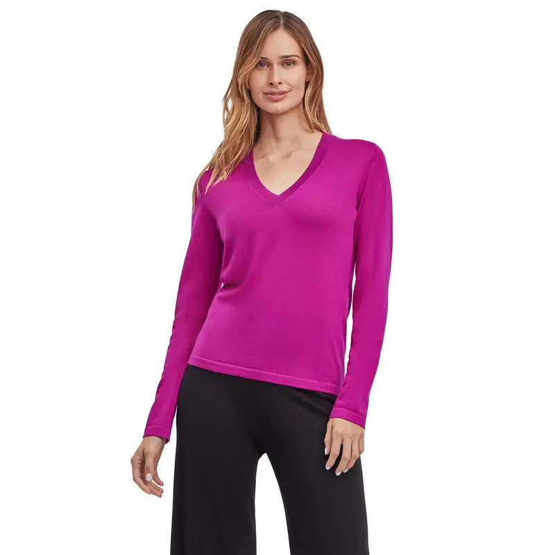 Pure Merino Wool Donna Pullover Rosa