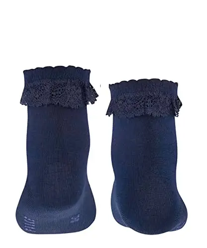 FALKE Romantic Lace K So cotone tinta unita 1 paio, Calzini Unisex - Bambini, Blu Marine 6120, 19 miniatura 2