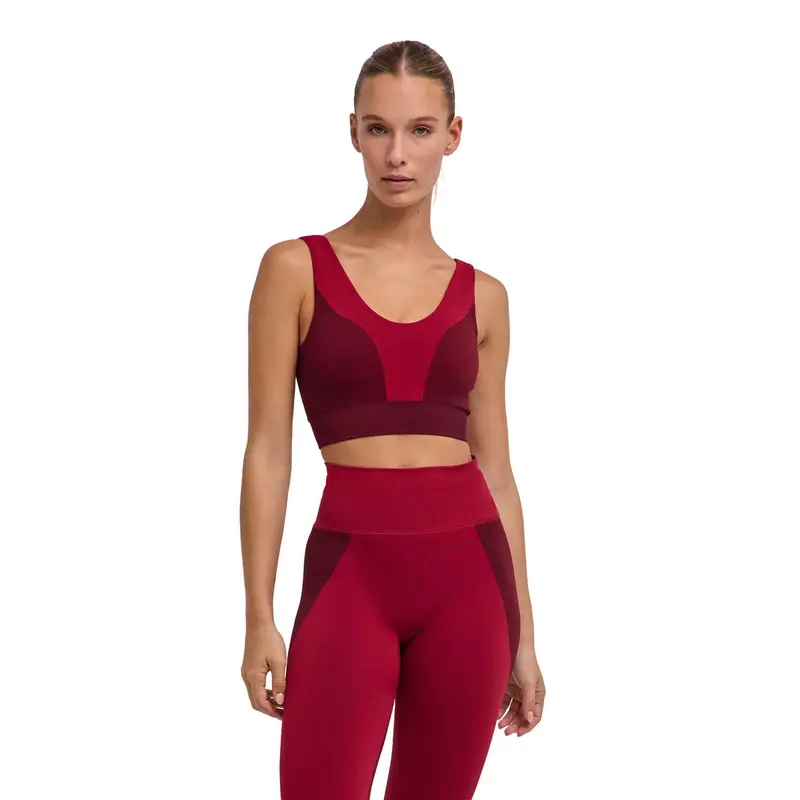 Seamless Shape Donna Training Reggiseno sportivo Rosso