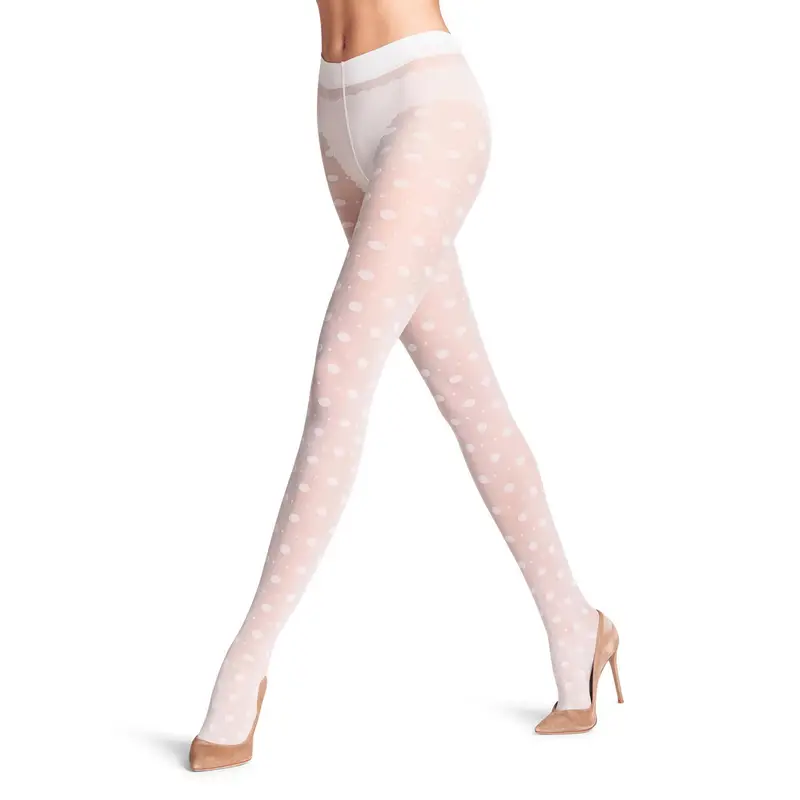 Snow Dot 25 DEN Donna Collant Bianco