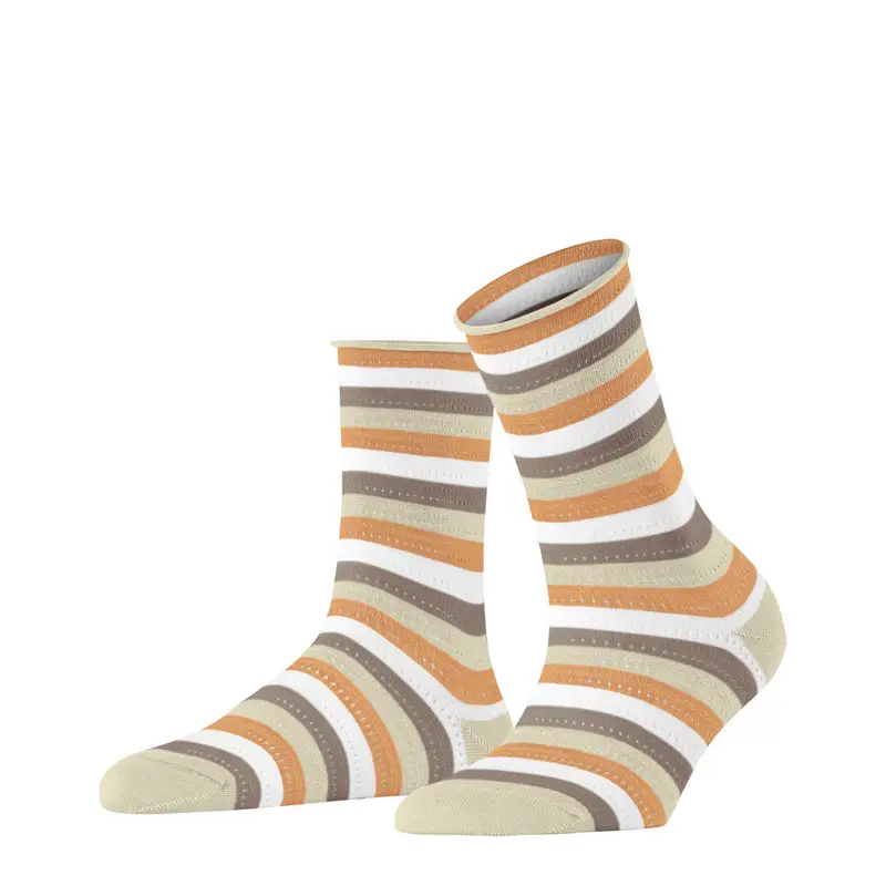 Stripe Donna Calzini Beige