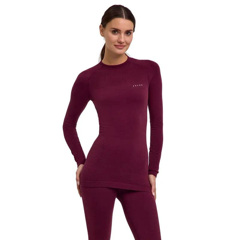 Thermozone Donna Maglia a manica lunga Wool-Tech Rosso
