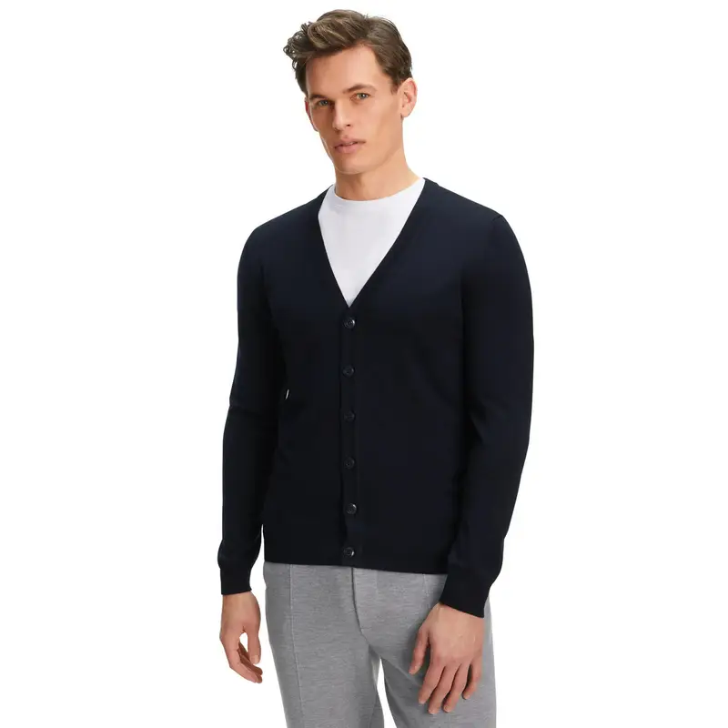 FALKE Cardigan Uomo Blu 2418685
