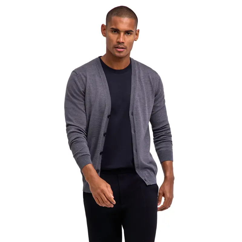FALKE Cardigan Uomo Grigio 2418682