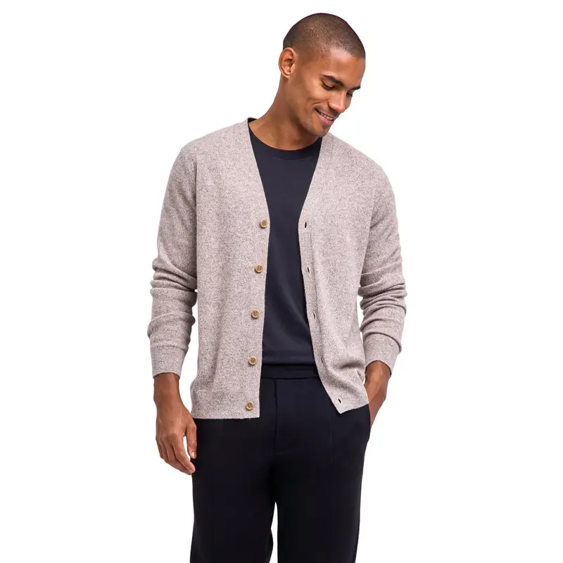 FALKE Cardigan Uomo Marrone 4237015
