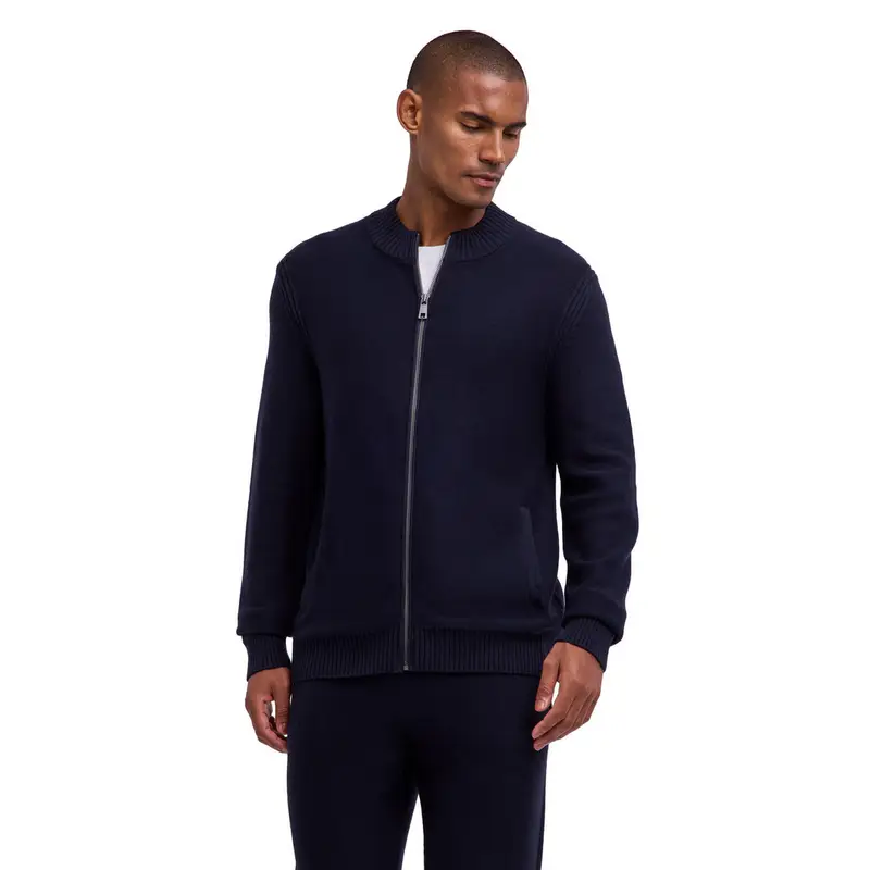 Uomo Giacca con zip Blu