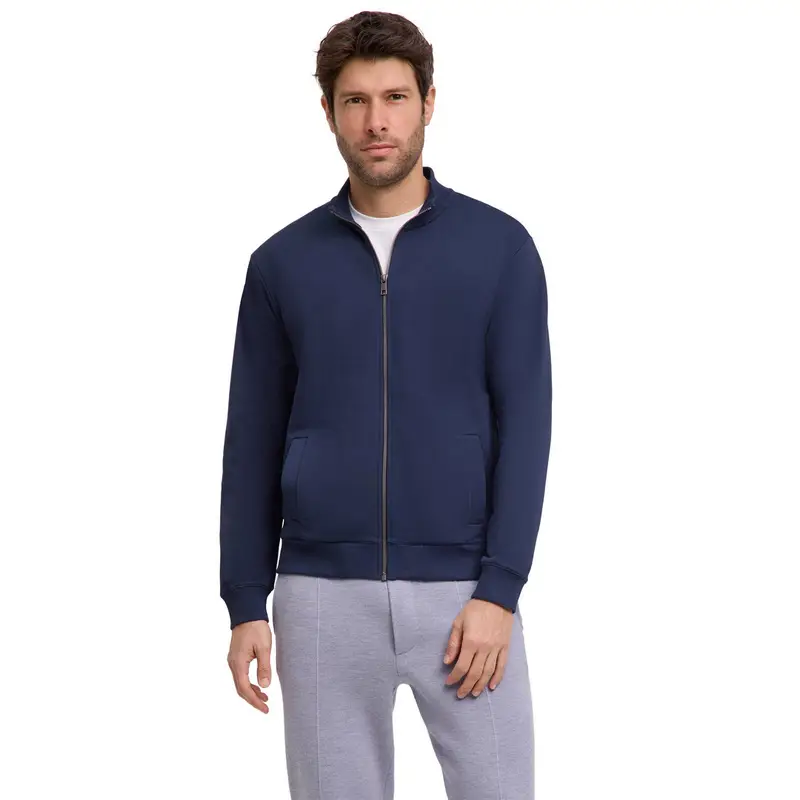 Uomo Giacca con zip Blu