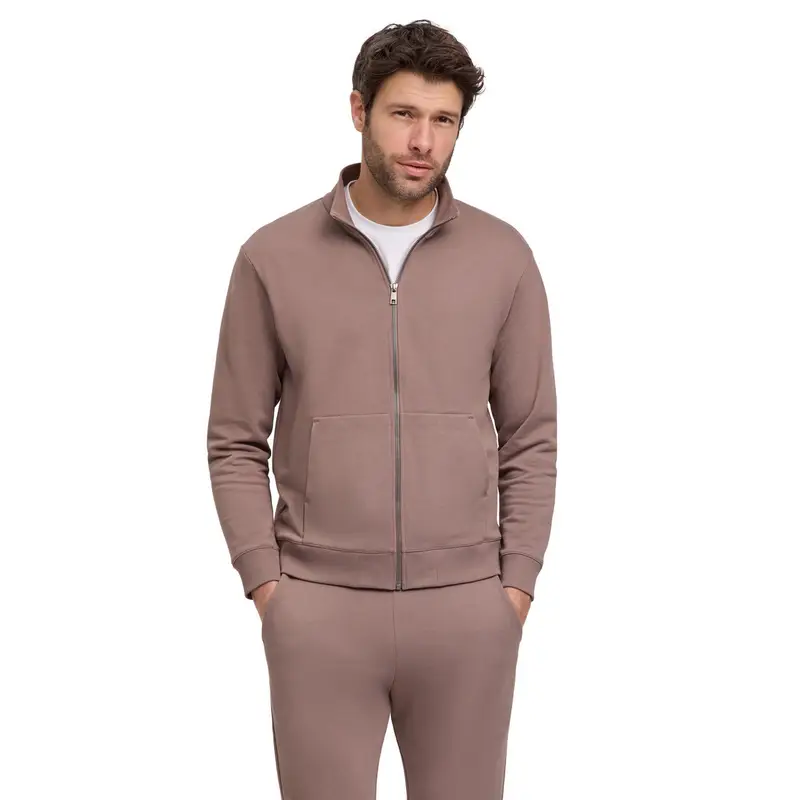 Uomo Giacca con zip Marrone