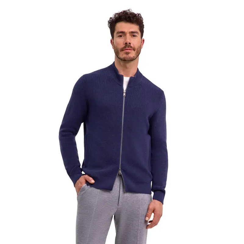 Uomo Giacca con zip Viola