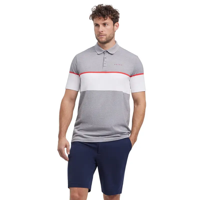 FALKE Polo Uomo Grigio 4236622