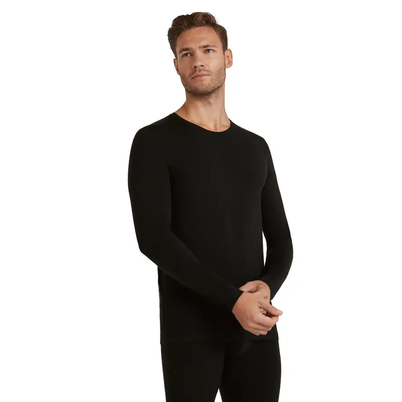 Uomo Maglia a manica lunga Daily ClimaWool Nero