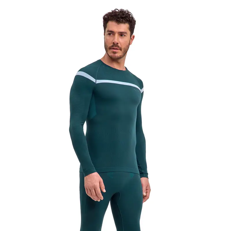 Uomo Maglia a manica lunga Warm Verde