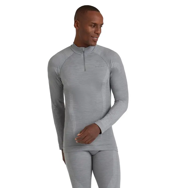 Uomo Maglia a manica lunga Wool-Tech Grigio