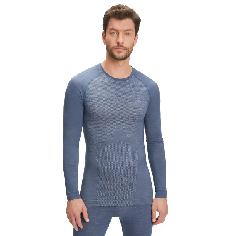 Uomo Maglia a manica lunga Wool-Tech Light Blu