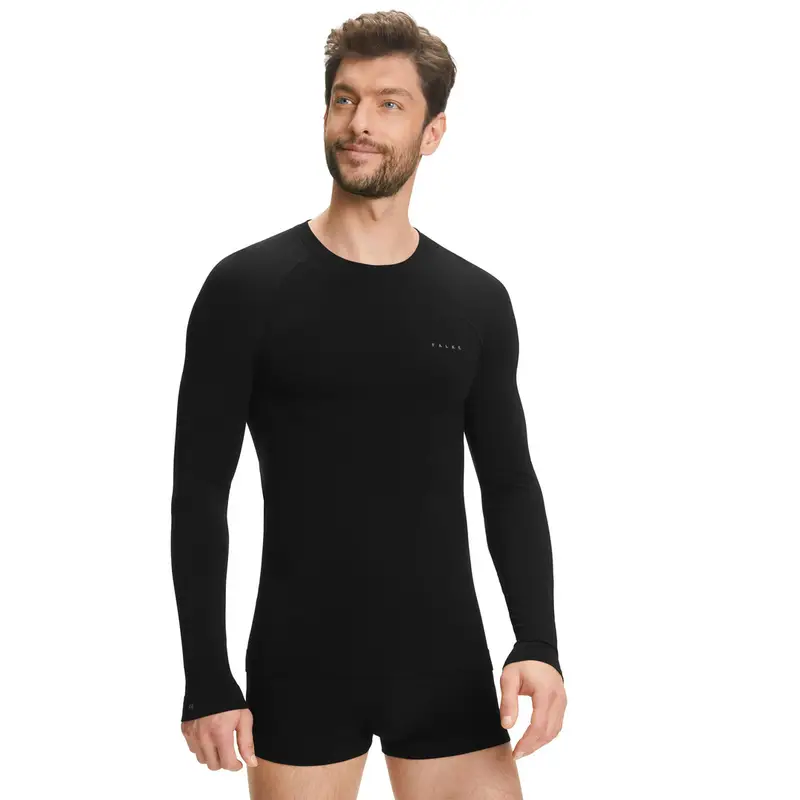 Uomo Maglia a manica lunga Wool-Tech Light Nero