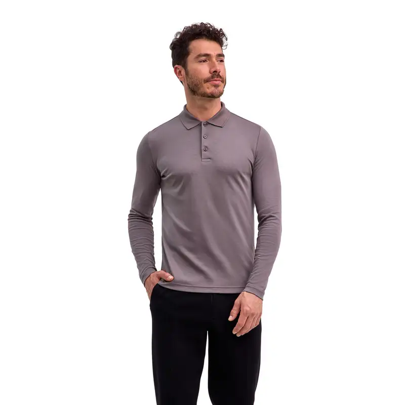 FALKE Polo Uomo Grigio 2418739