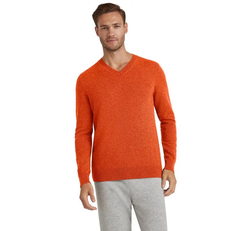 Uomo Pullover Arancio