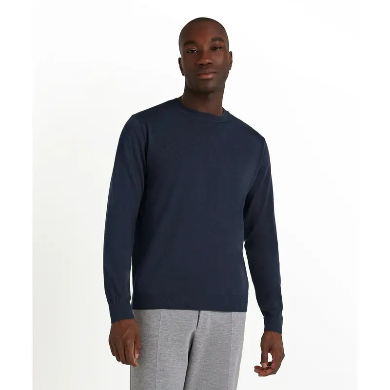 Uomo Pullover Blu