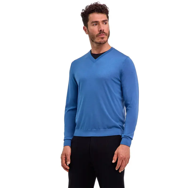 Uomo Pullover Blu