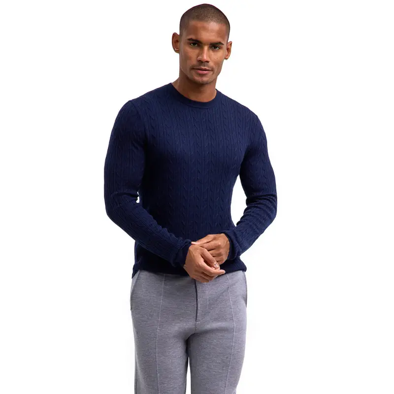 Uomo Pullover Blu