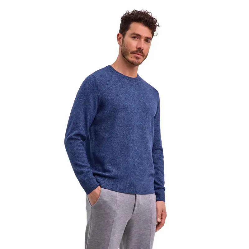 Uomo Pullover Blu
