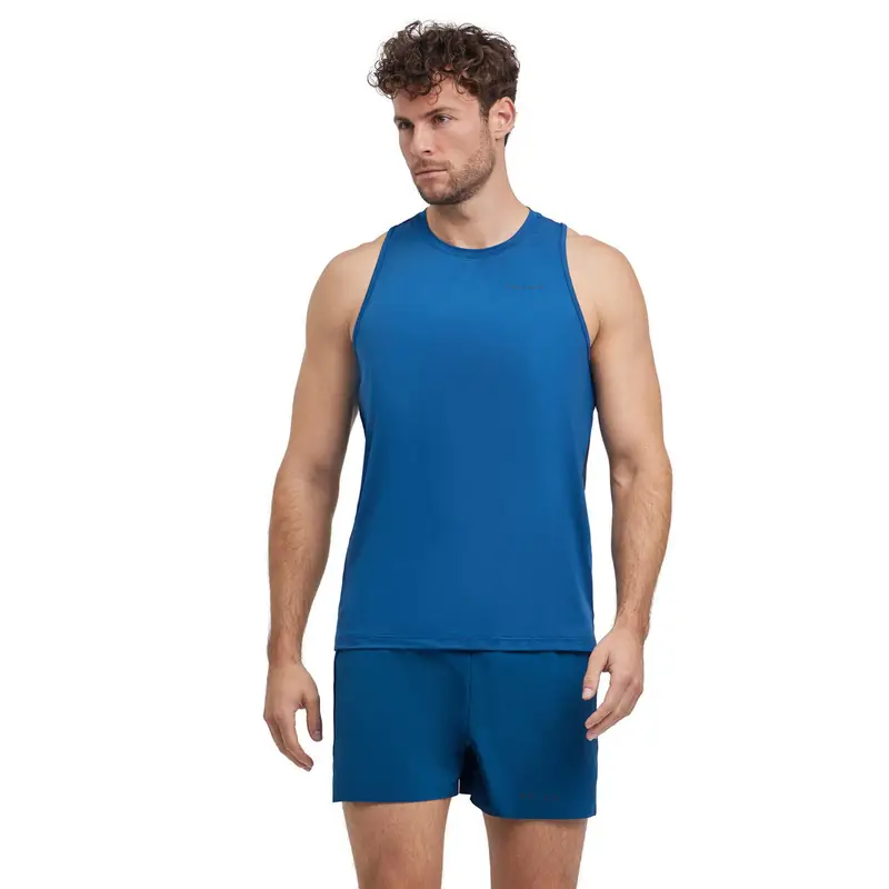 Uomo Running Top Blu