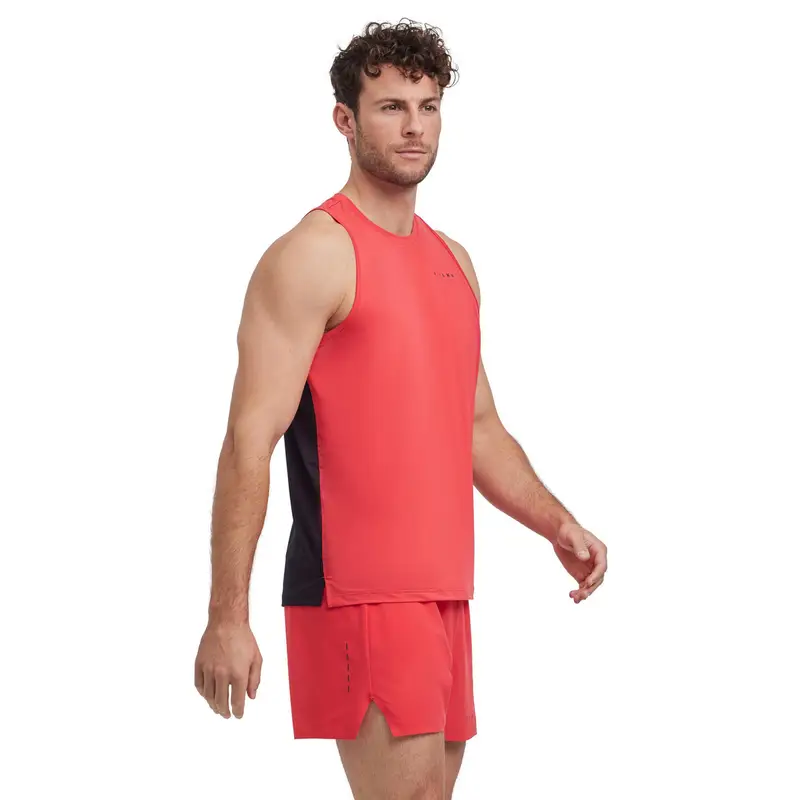 Uomo Running Top Rosso