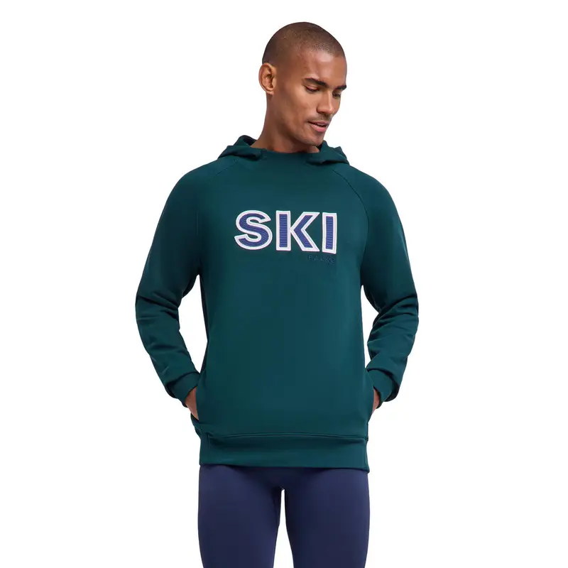 Uomo Skiing Felpa con cappuccio Verde