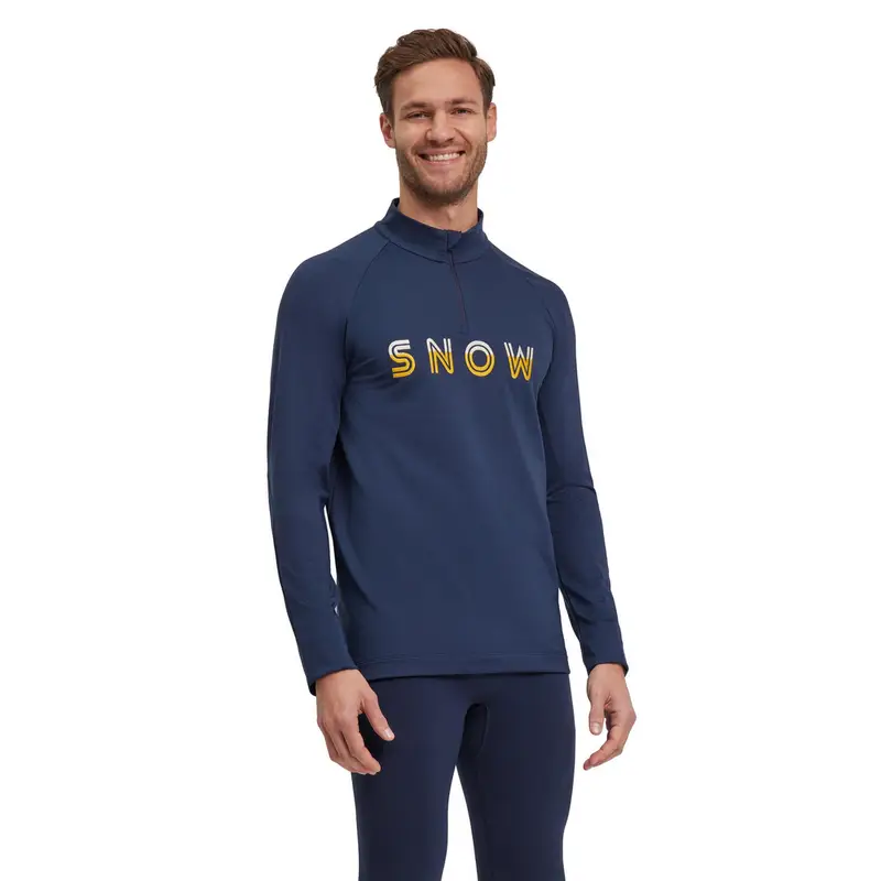 Uomo Skiing Maglia a manica lunga Blu