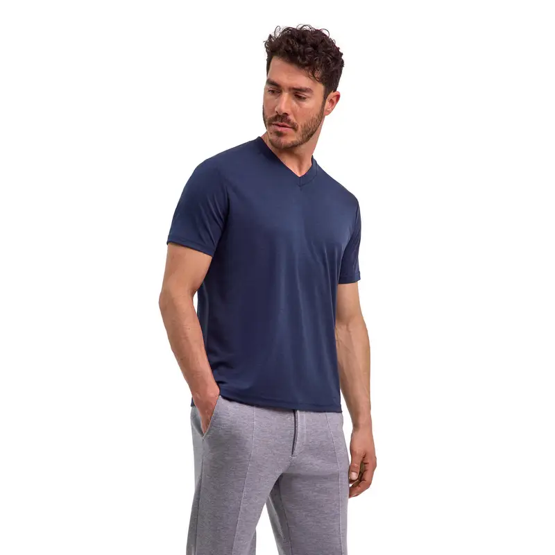 FALKE T-shirt Uomo Blu 2418784