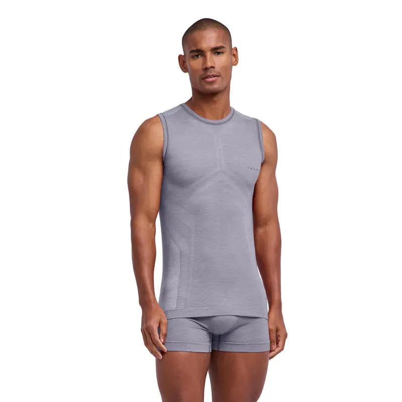 Uomo Top Wool-Tech Light Grigio