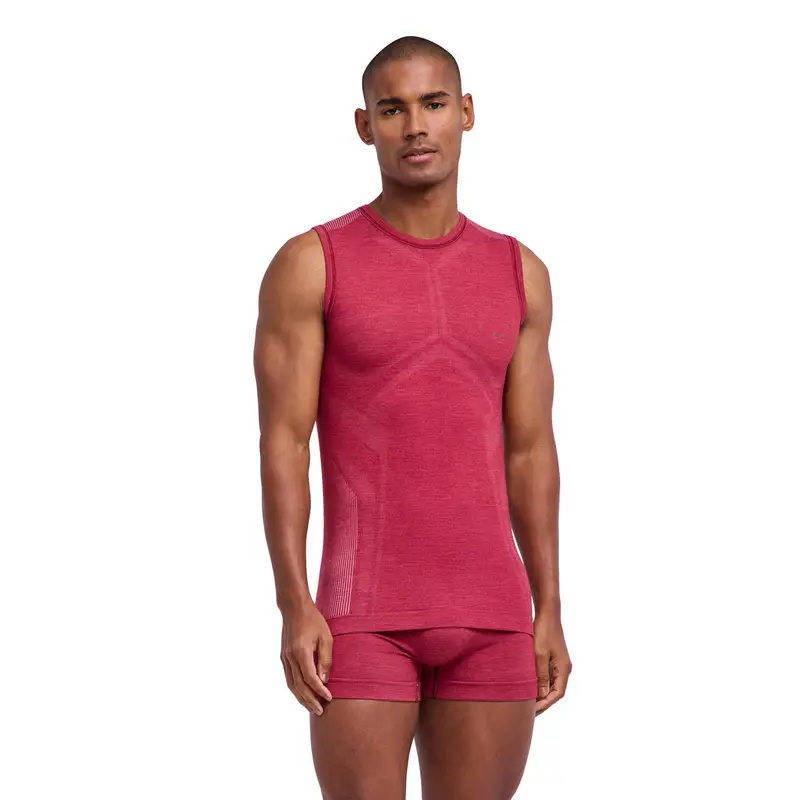 Uomo Top Wool-Tech Light Rosso