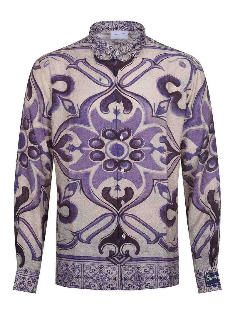 Camicia in ramie Multicolore