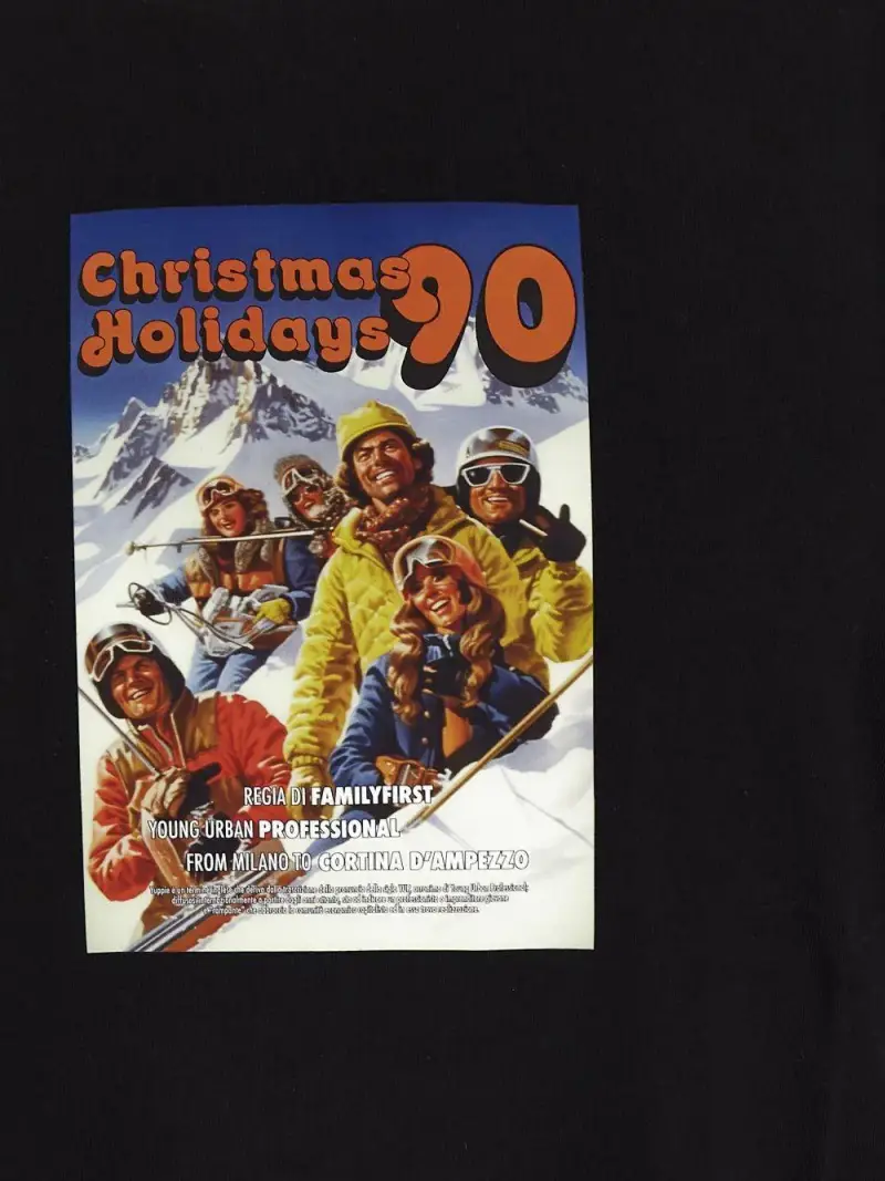 T-shirt Nera Holidays 90 Nero miniatura 2