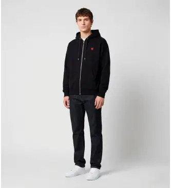 per uomo HF2501 Felpa con logo a cuore nero (XL), Casual, Cotone